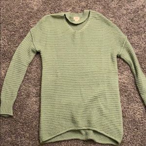 Women’s Mossimo Green Tunic Cable Knit Sweater